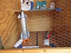Rocket display in Youth Dept. building
