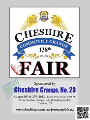 138th Annual Cheshire Grange Fair Premium Book Cover